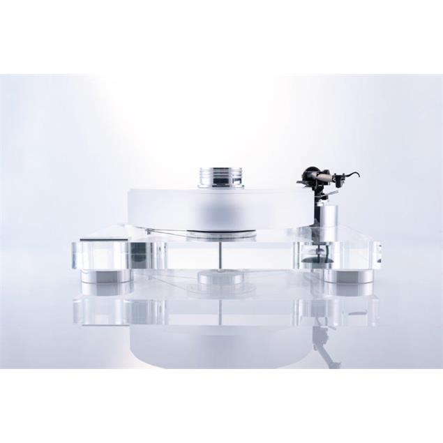 Transrotor LEONARDO 40/60 TMD - high end record player + Transrotor - Uccello - MM cartridge (incl. RB330 - tonearm / with chassis made of acrylic / incl. counterweight)