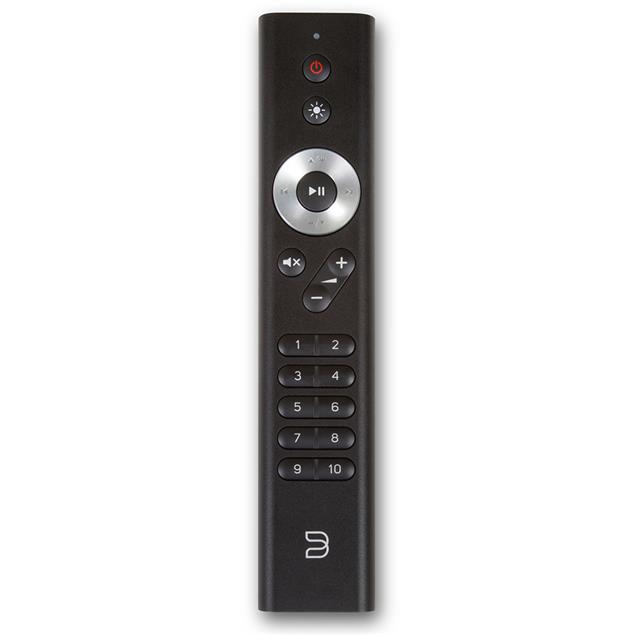 Bluesound RC1 - remote control (IR button remote control / compatible with many Bluesound and some NAD devices / made of plastic / in black finish)