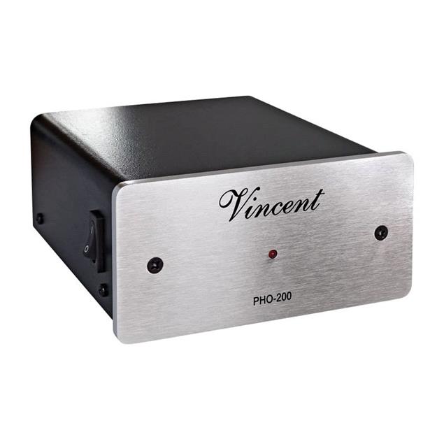 Vincent PHO-200 - phono preamplifier / equalizer preamp (suitable for MM and MC cartridges / for connecting a turntable to an amplifier / silver)