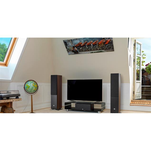 DALI Oberon 7 - 2-Way bass reflex floorstanding loudspeakers (30-180 Watts / dark walnut / 1 pair)