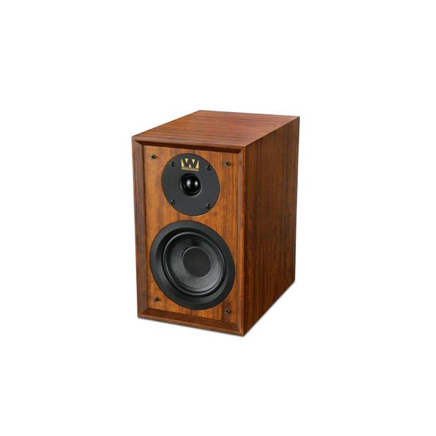 Wharfedale DENTON 80th Anniversary - 2-way bass reflex bookshelf loudspeakers (20-100 Watts recommended amplifier power / mahogany red veneer / 1 pair)