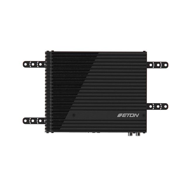 Eton MINI 300.2 - 2-channel class-D amplifier (2 x 185 W at 4 Ohms, 2 x 310 W at 2 Ohms / innovative cooling fin design / black)