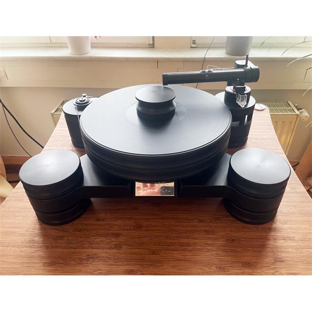 Transrotor DARK STAR - record player in black (only drive with weight 0820-871 / bore TT5 / WITHOUT cartridge / WITHOUT tonearm)