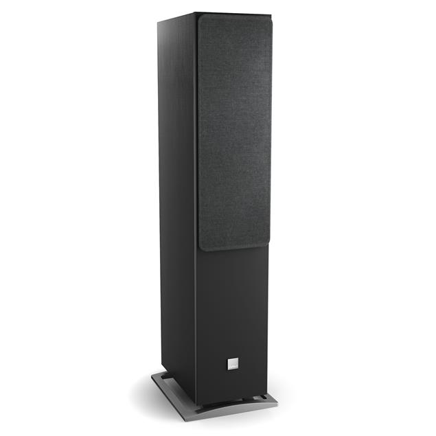 DALI Oberon 7 C - wireless bass reflex floorstanding loudspeakers (black ash / 2x 50 Watts RMS / class D / 1 pair)