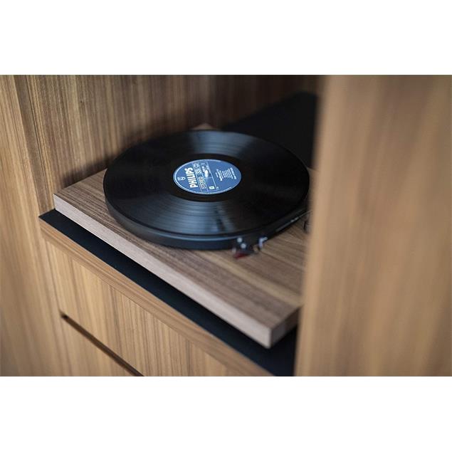 Pro-Ject Debut Carbon EVO - record player (walnut real wood veneer = satin lacquered finish / incl. tonearm + Ortofon - 2M Red cartridge / dust cover)