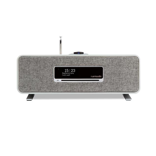 ruarkaudio R3 MKI - hi-fi music system (all-in-one sound system / 30 W / CD / OLED display / DAB / DAB+ / FM tuner / USB / Apt-x Bluetooth / soft grey lacquer)