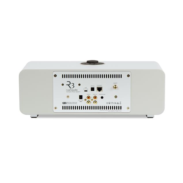 ruarkaudio R3 MKI - hi-fi music system (all-in-one sound system / 30 W / CD / OLED display / DAB / DAB+ / FM tuner / USB / Apt-x Bluetooth / soft grey lacquer)