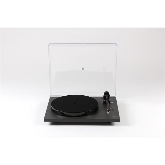 Rega Planar 1 PLUS - record player with phono stage (matt black / incl. Rega CARBON MM cartridge / incl. Rega RB110 tonearm / 2021 version)