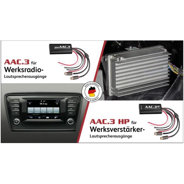 HELIX AAC.3 HP - signal converter - smart active analog high-low converter - adapter for original sound systems with an external amplifier (2 channel signal converter)