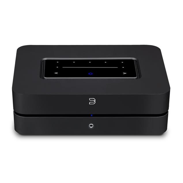 Bluesound Powernode N330 - streaming integrated amplifier (for multiroom audio / wireless / 2x 80 Watts / BT 5.0 aptX HD / MQA / incl. D/A converter / black)