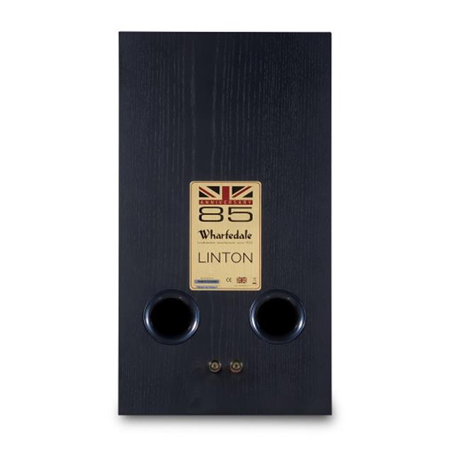 Wharfedale LINTON 85th Anniversary - 3-way bass reflex bookshelf loudspeakers (25-200 Watts recommended amplifier power / black oak finish / 1 pair