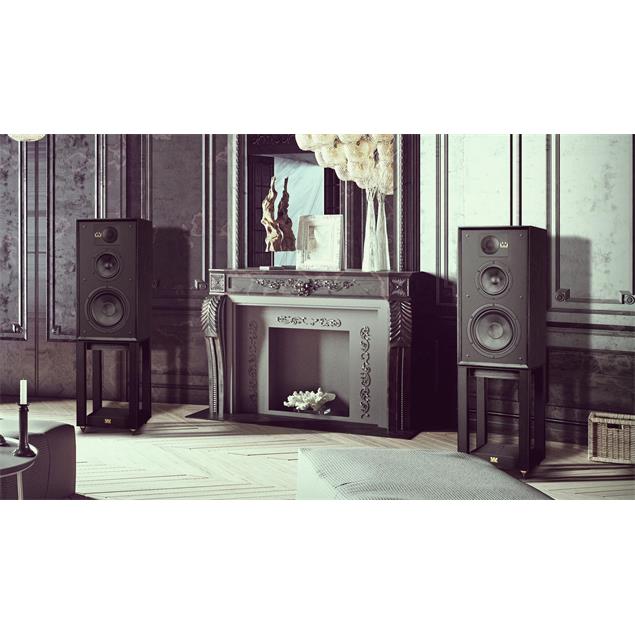 Wharfedale LINTON 85th Anniversary - loudspeaker stands (black oak finish / 1 pair)