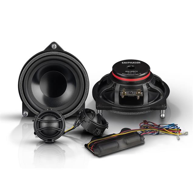 Emphaser EM-MBF2 - front door speakers for Mercedes (10 cm / upgrade loudspeakers for front doors at Mercedes Benz / 30 Watts RMS / 60 Watts max. / 1 pair)
