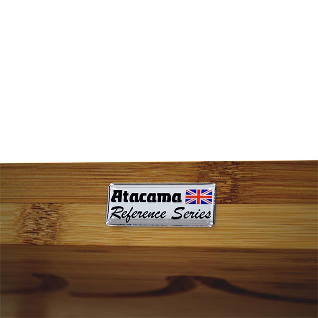 Atacama EVOQUE ECO SE 2 65/60 Reference - high-quality hi-fi rack (4 levels made of dark bamboo solid wood / satin black modules / incl. spikes)