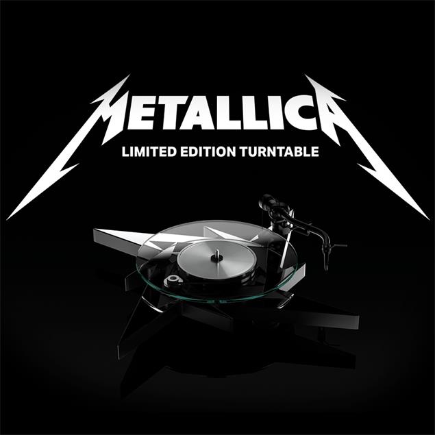 Pro-Ject Metallica artist collection - turntable incl. 8.6" S-tonearm with SME-Bajonett + MM cartridge Pick it S2 C (limited edition)