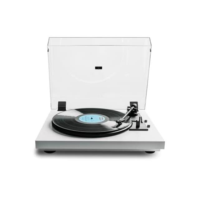 Pro-Ject A1 - fully automatic record player (white / incl. tonearm + Ortofon - OM10 - cartridge / incl. phono preamplifier / dust cover)