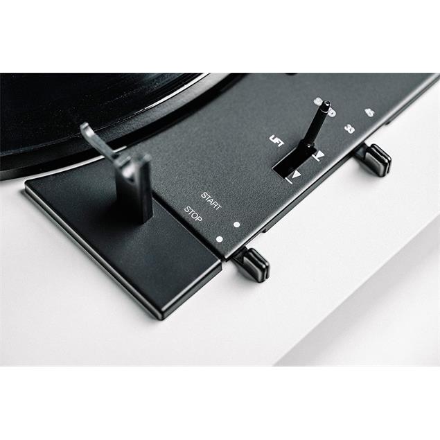 Pro-Ject A1 - fully automatic record player (white / incl. tonearm + Ortofon - OM10 - cartridge / incl. phono preamplifier / dust cover)
