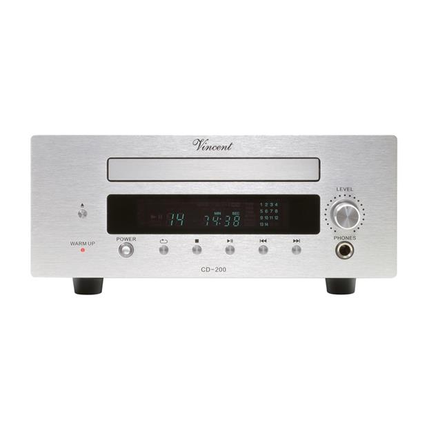 Vincent CD-200 CD-Player in silver