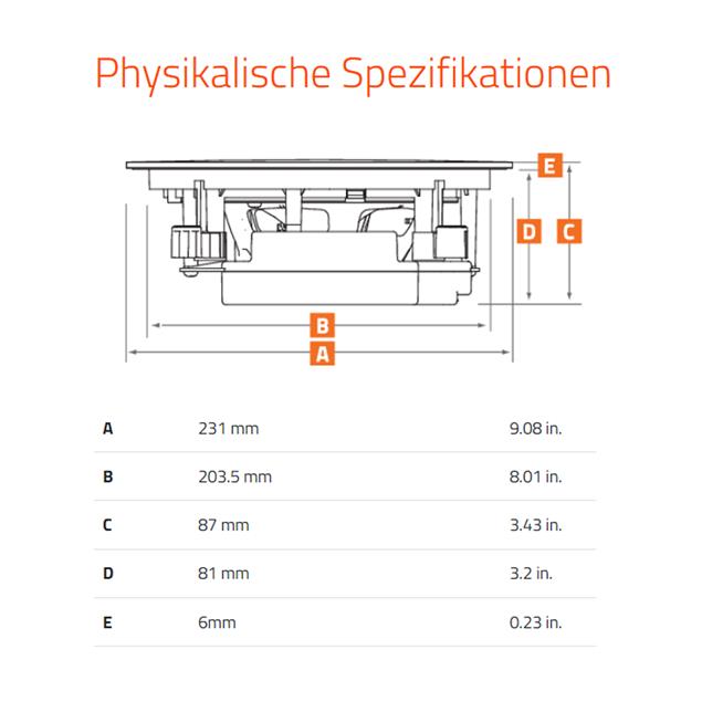 Hertz Marine HEX 6.5 IC-W Deckeneinbaulautsprecher IP65 weiß