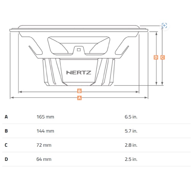 Hertz DSK 165.3 - 16,5cm Compo Lautsprecher